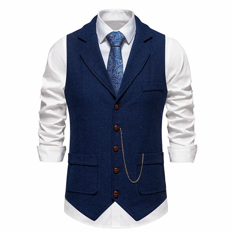 ethical fashion West Louis? Men's Retro Lapel Gentlemen Vest
