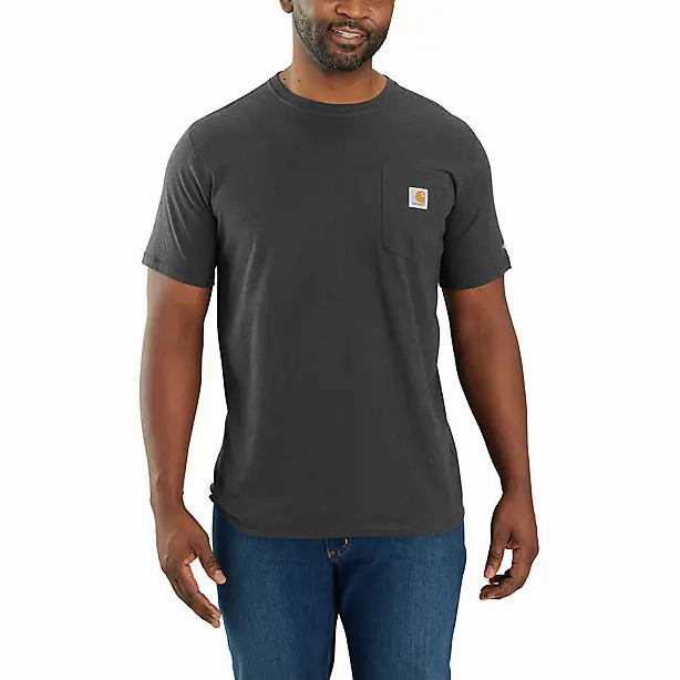 Men's Carhartt Force Short-Sleeve Pocket T-Shirt 106652 Japan Neat WrinkleFreeTexture