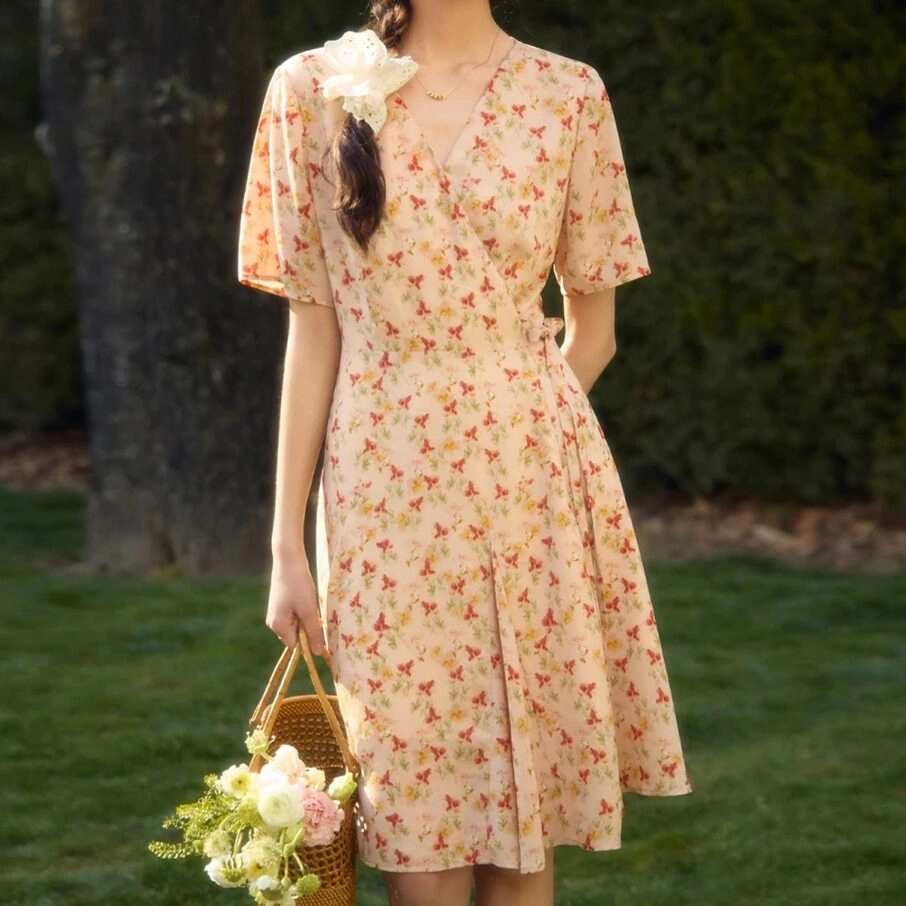 Weather Ready French Wrap Dress