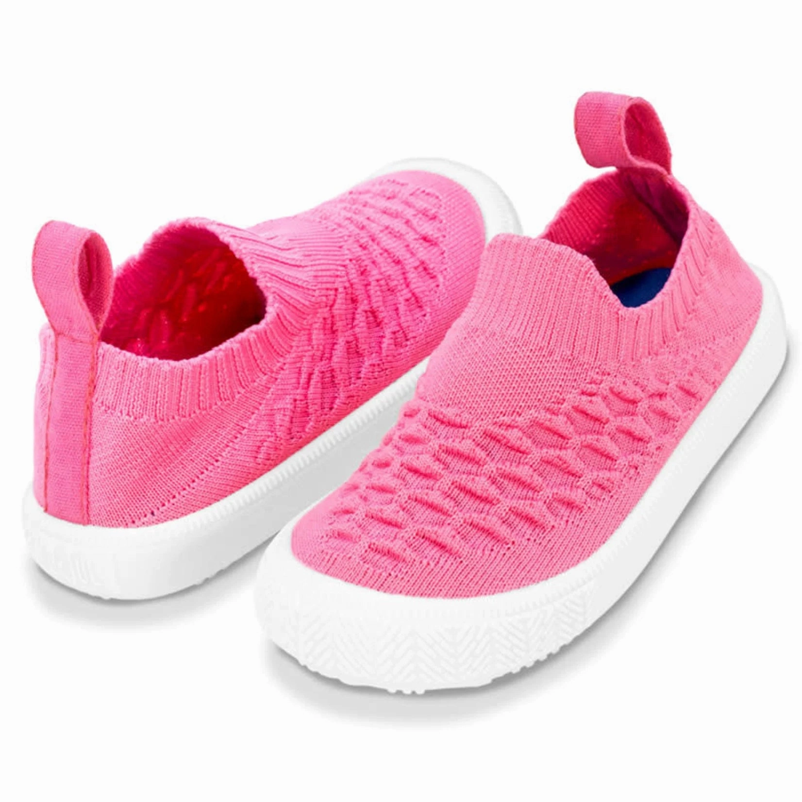 Light Mesh Upper Jan & Jul Xplorer Knit Shoes - Watermelon Pink