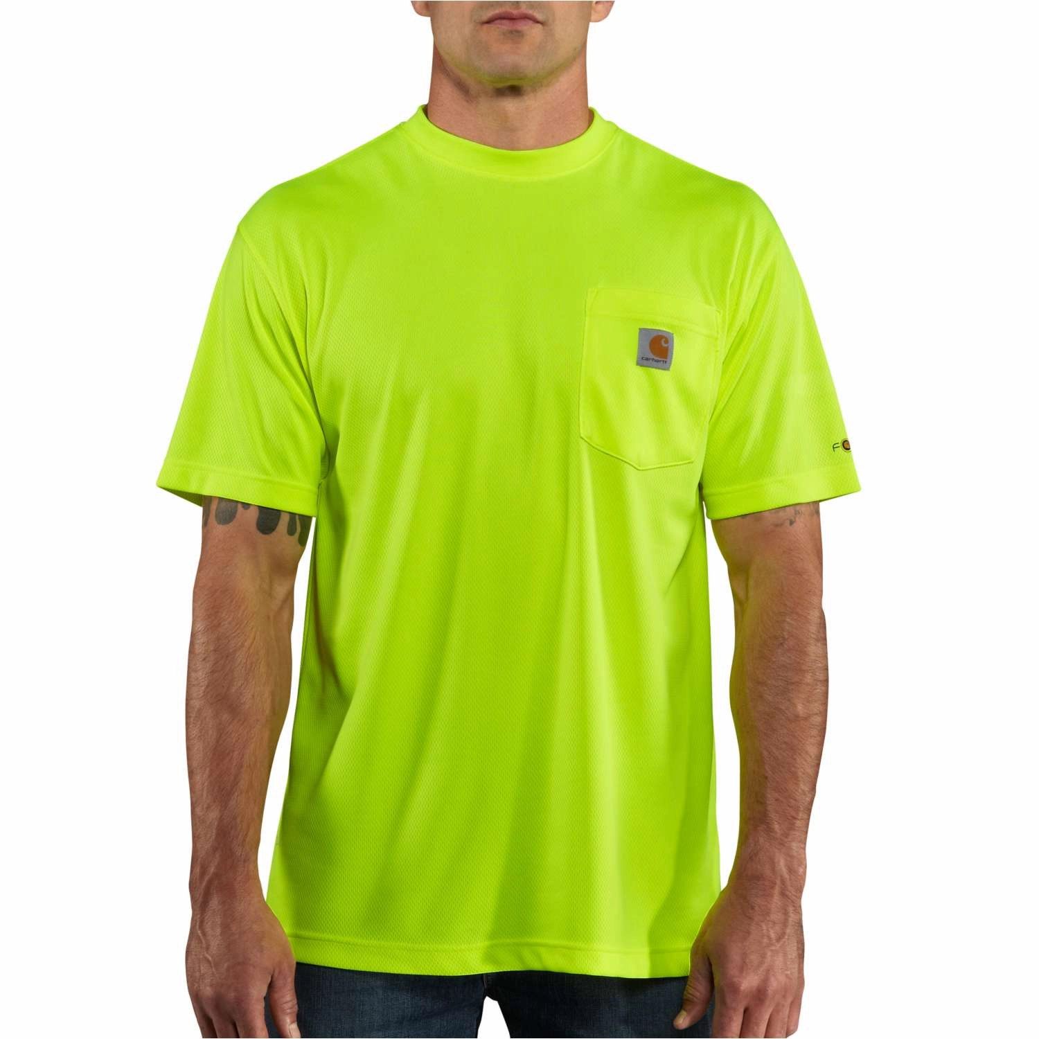 Polish Core Comfort Fit Men's Carhartt Force Color Enhanced High Visibility T-shirt 100493