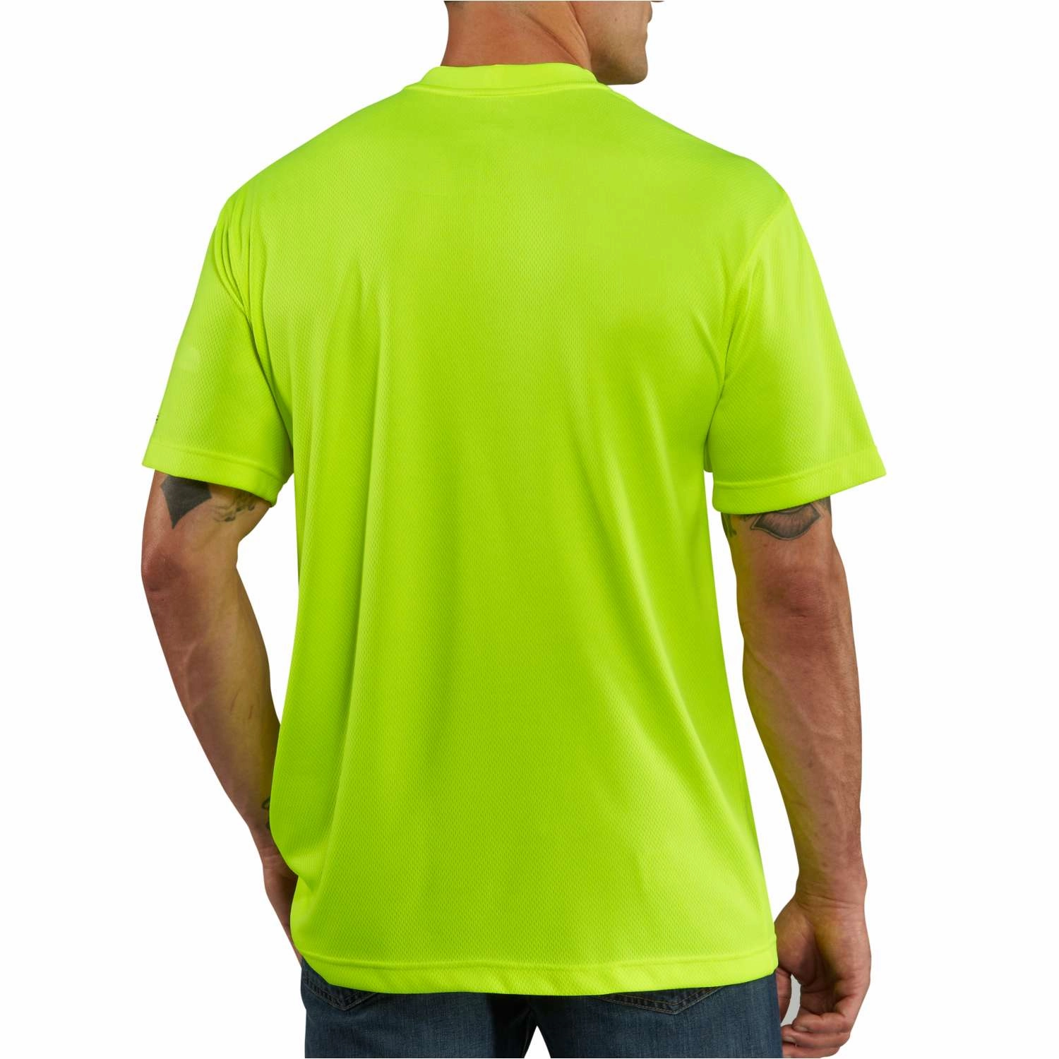 Men's Carhartt Force Color Enhanced High Visibility T-shirt 100493 SnagProofMaterial MoistureWicking Technology