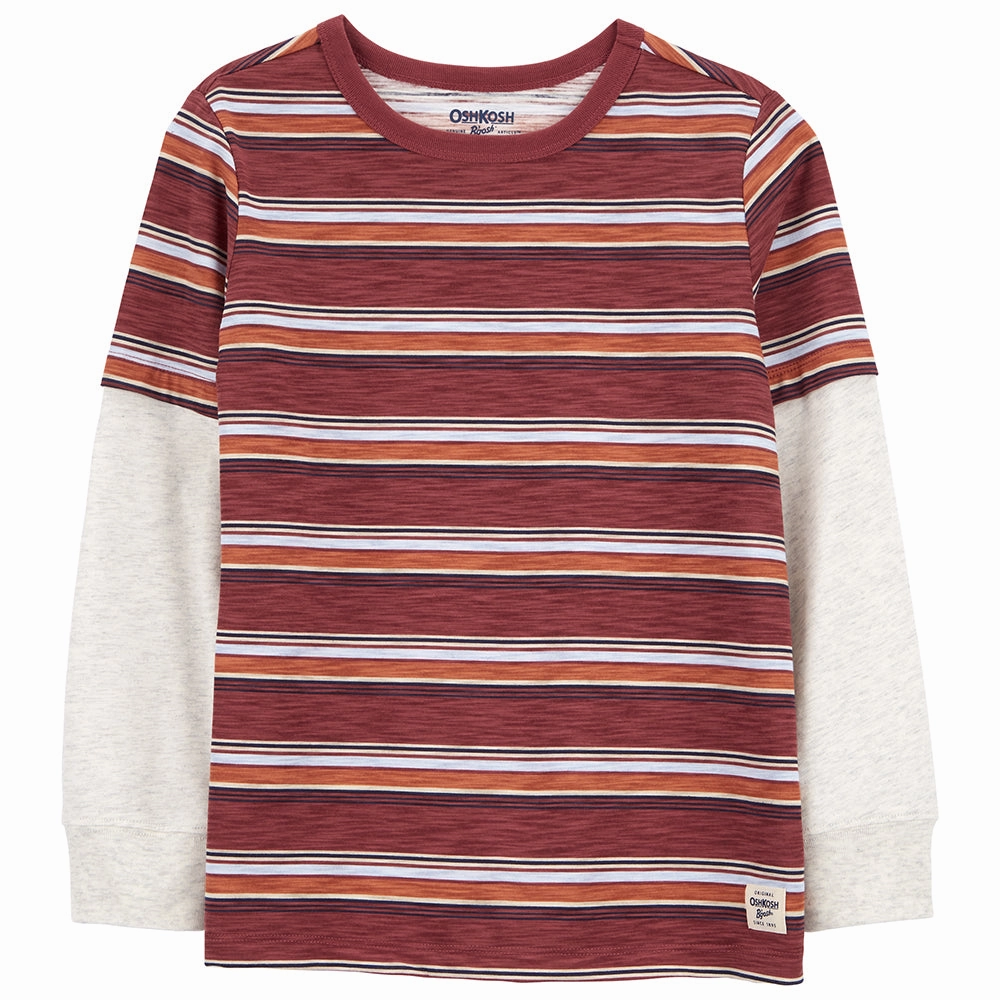 Simple Fashion HighDensityWeave Boys' Layered Look Tee 89741