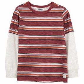Simple Fashion HighDensityWeave Boys' Layered Look Tee 89741
