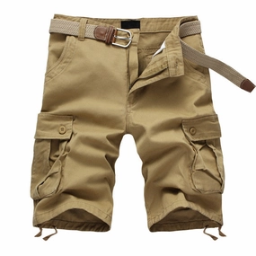 MultiPocketDesign Linen Soul West Louis? Modern Baggy Multi Pocket Tactical Shorts