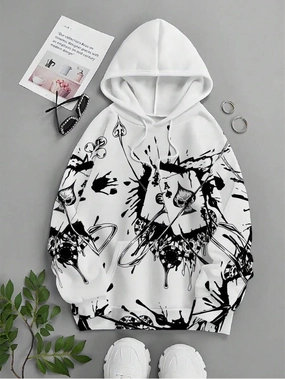Gambler Ink Playing Cards 3D Digital Printing Hoodie sunny day wear