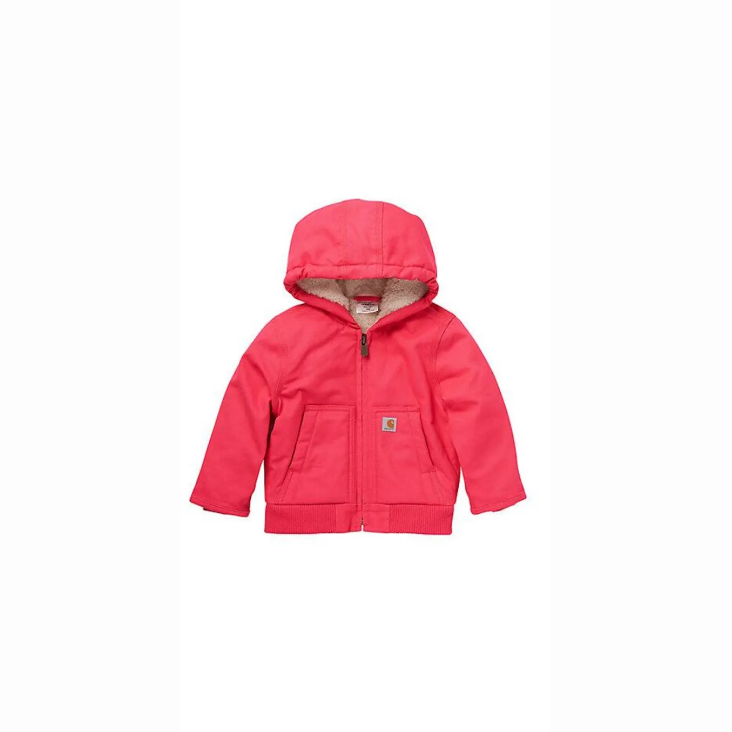 NonBindingCollar Girl's Zip Front Canvas Insulated Hooded Jacket CP9566