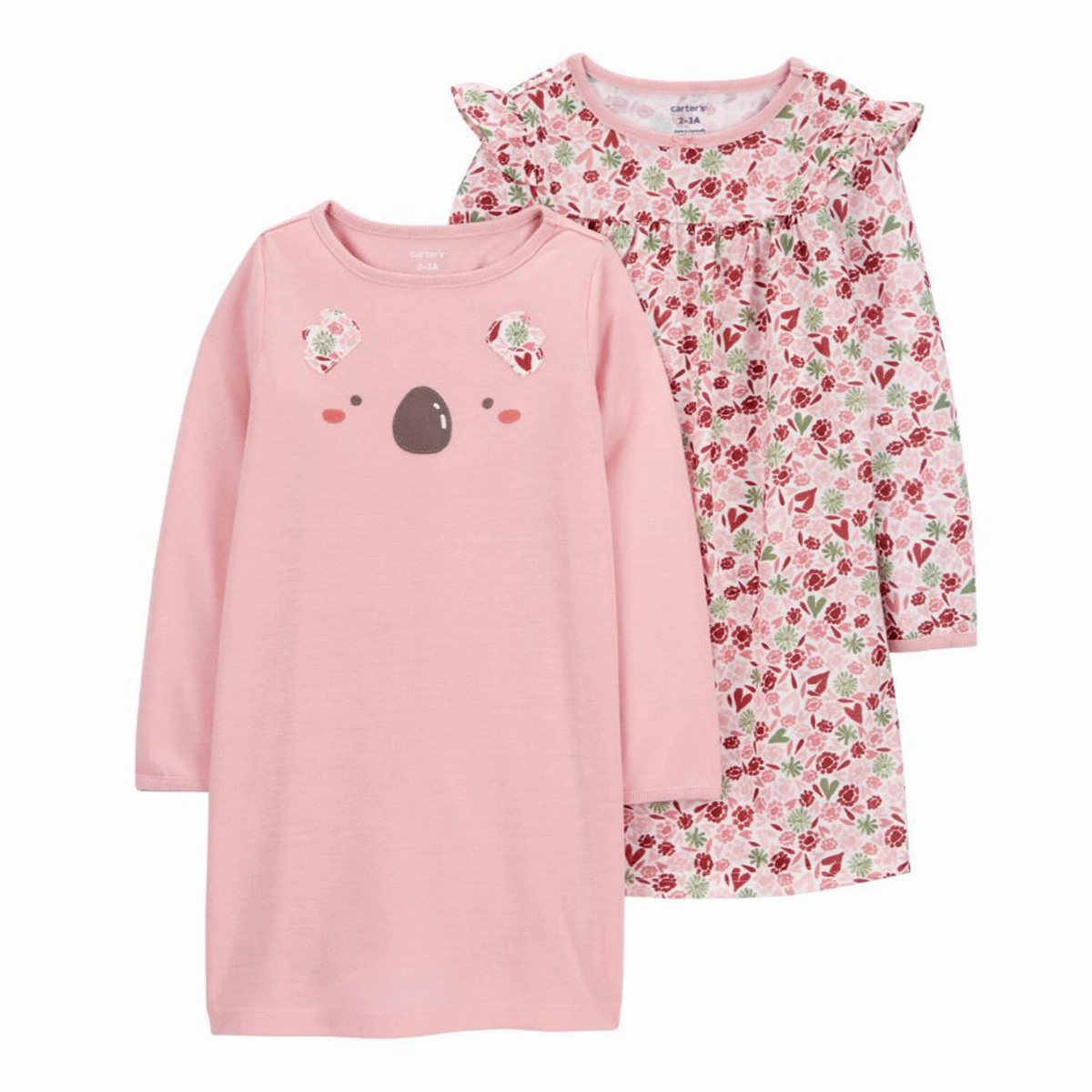 SoftLining Epic Core Girls' 2-Pack Nightgowns 3R313