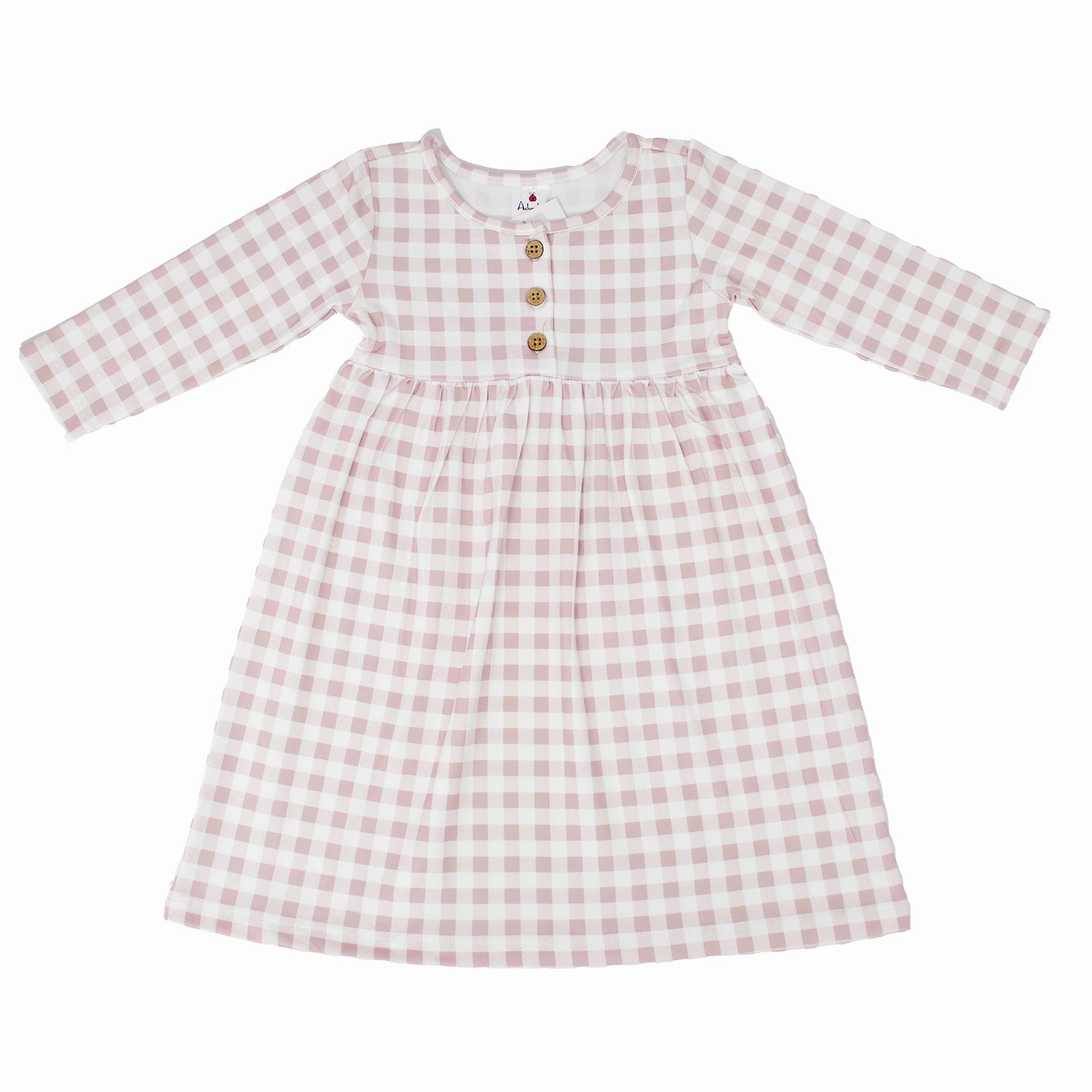 Bold Step Girls' Plaid Knit Dress with Headband A3005