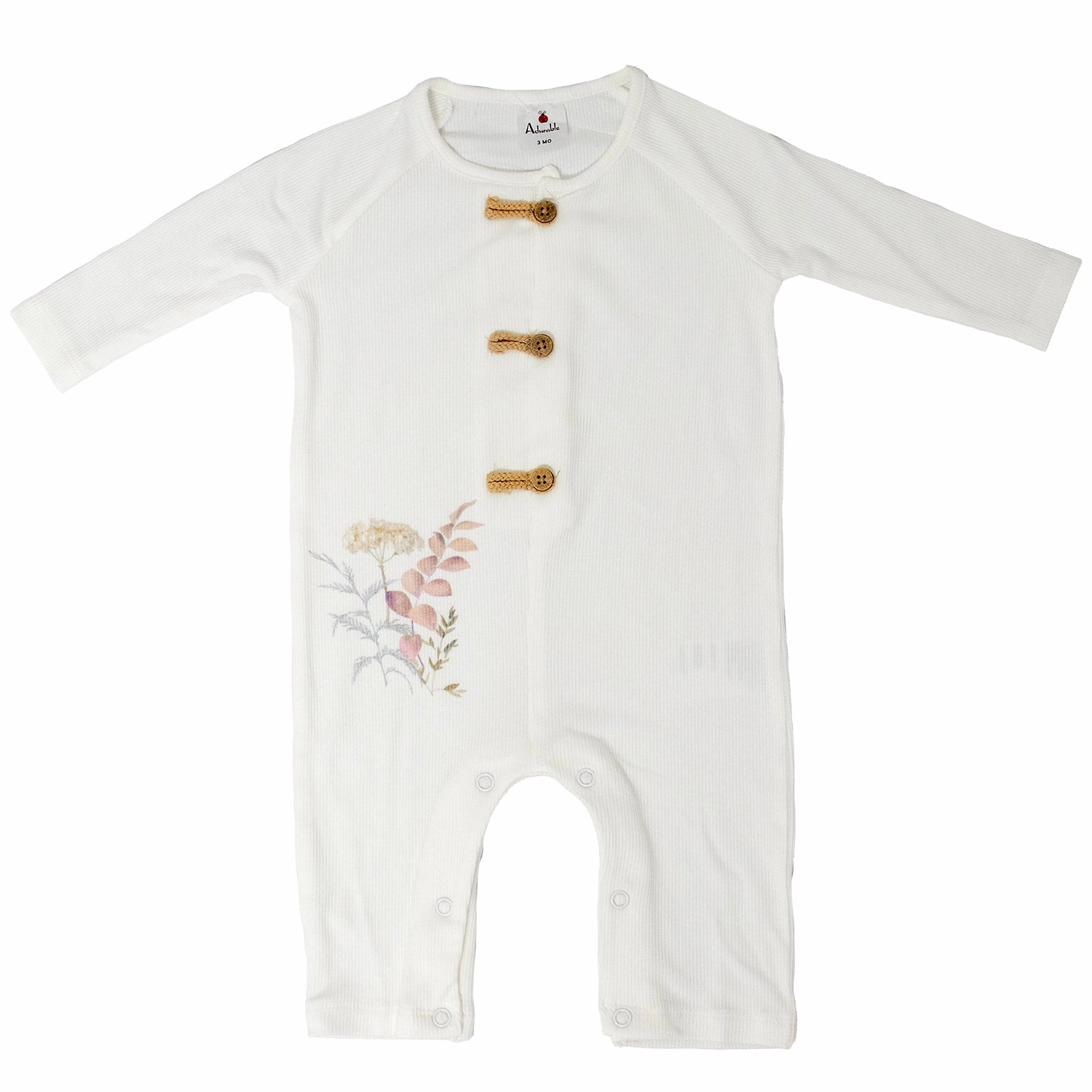 Girls' Ribbed Knit Long-Sleeve Bodysuit A1107 Late Breeze