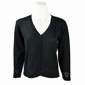 Girls' V-Neck Sweater with Hearts TC-62 Lightweight insulation