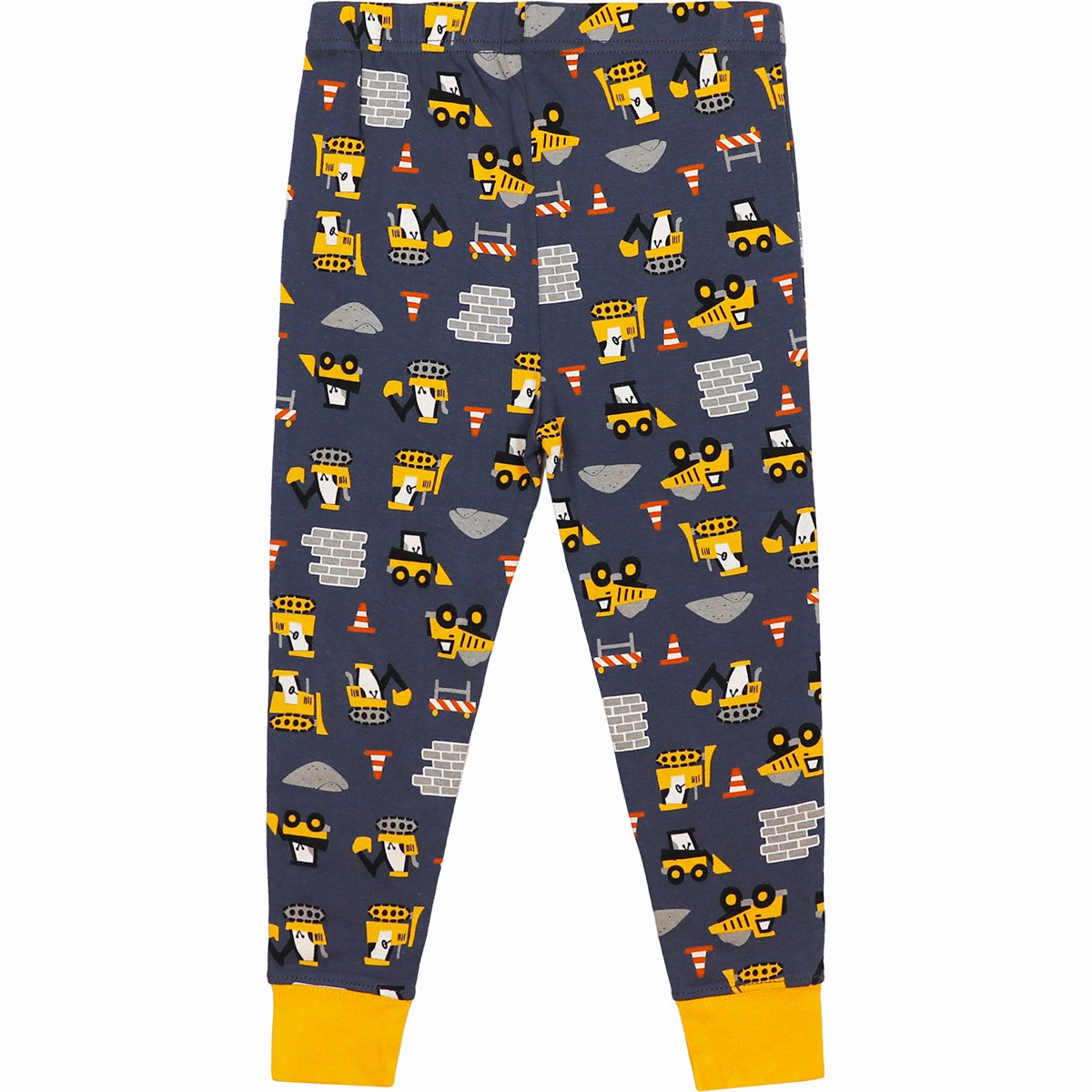 Stretch Fit Boy's Construction Long-Sleeve Pajama Set J4S581