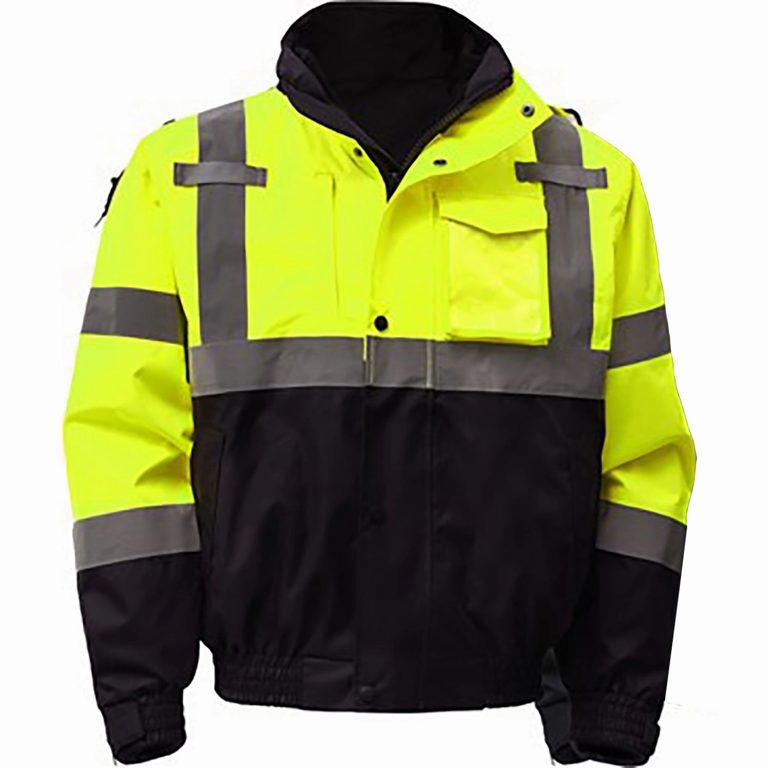 High Vis Class 3 3-in-1 Waterproof Bomber with Removable Fleece 8003 Casual Comfort Lightweight Jacket