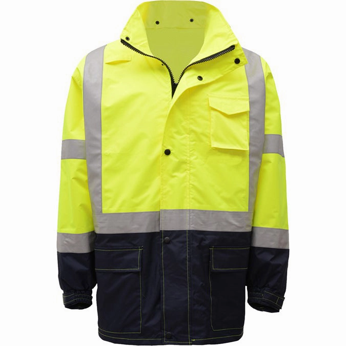 High Vis Class 3 Rain Jacket 6003 Stretch Fit