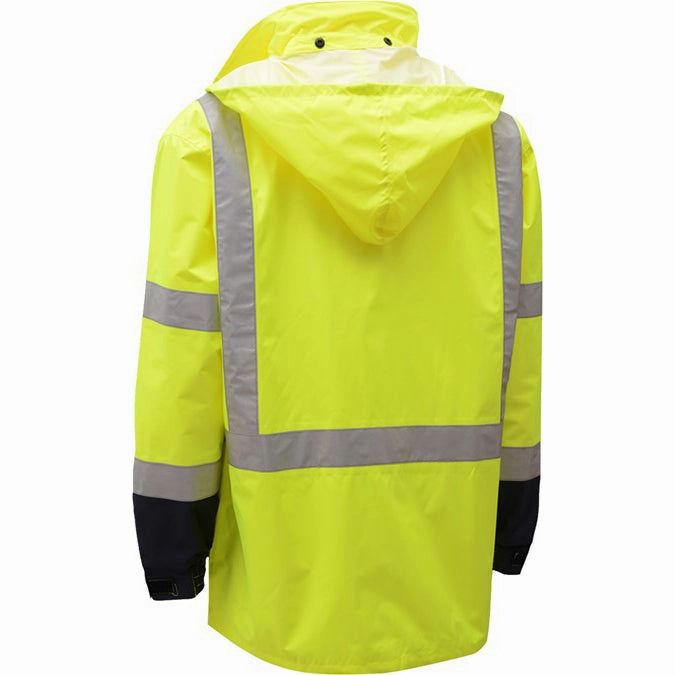 Travel Light Rich Tone High Vis Class 3 Rain Jacket 6003