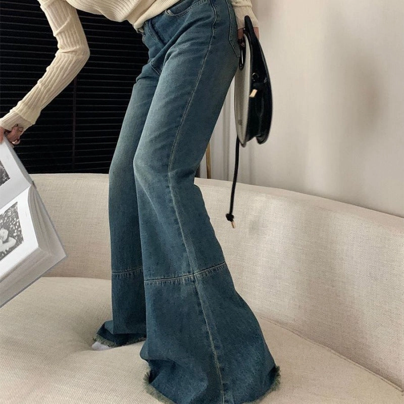 High Waist Slim Straight Loose Sagging Wide Leg Pants Classic Item