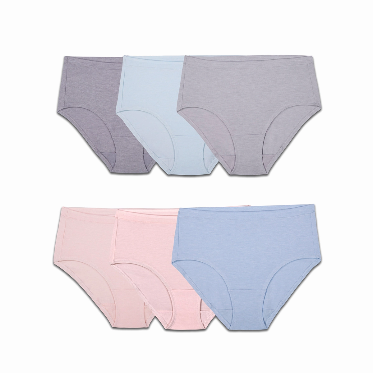 Women's Beyondsoft Low-Rise Brief Underwear 6 Pack 6DBSML1 Eco Core