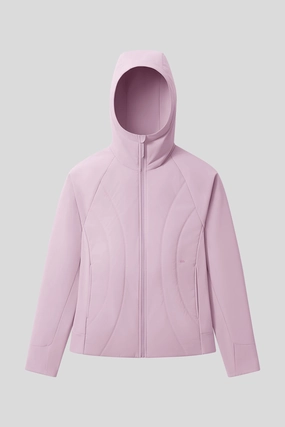 HoodBreeze ?C Women??s Medium-Warmth Hooded Stretch Fleece Jacket HypoallergenicMaterial