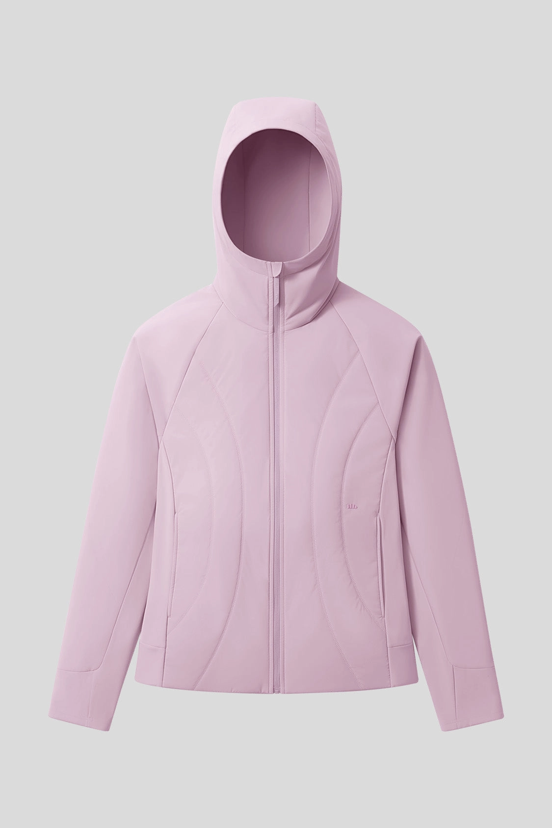 HoodBreeze ?C Women??s Medium-Warmth Hooded Stretch Fleece Jacket HighNeckDesign Rubberized Trims