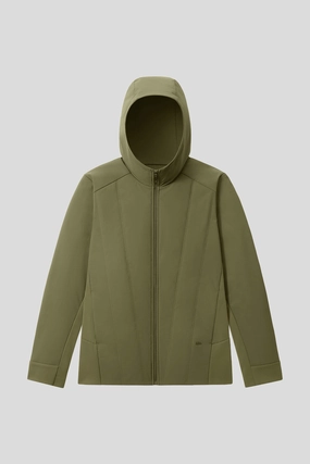 HoodFlex ?C Men??s Medium-Warmth Hooded Stretch Fleece Vest MultiPocketLayout