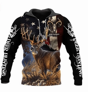 Hoodie Printed Jacket European and American Men'S Sweater Batch full sleeve