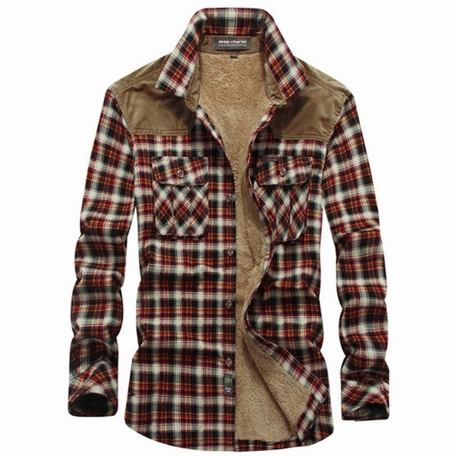 West Louis? Fleece Lining Marine Plaid Shirt City Soul