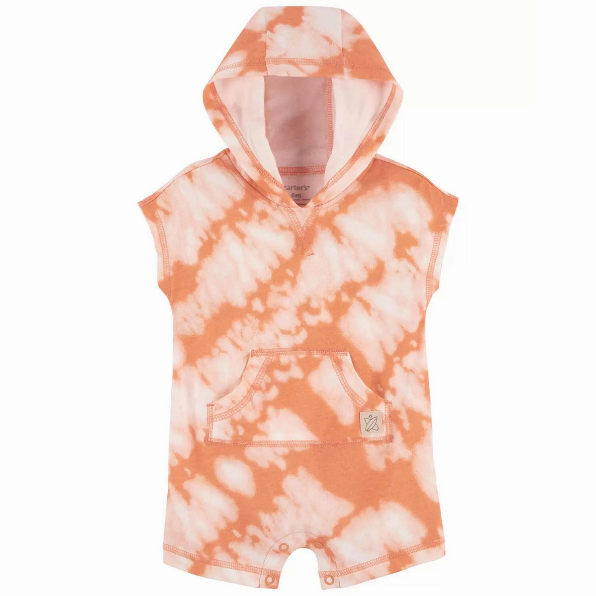 Baby Boys' Tie-Dye Hooded Cotton Romper 1R012610 Layering Wear Design Glow