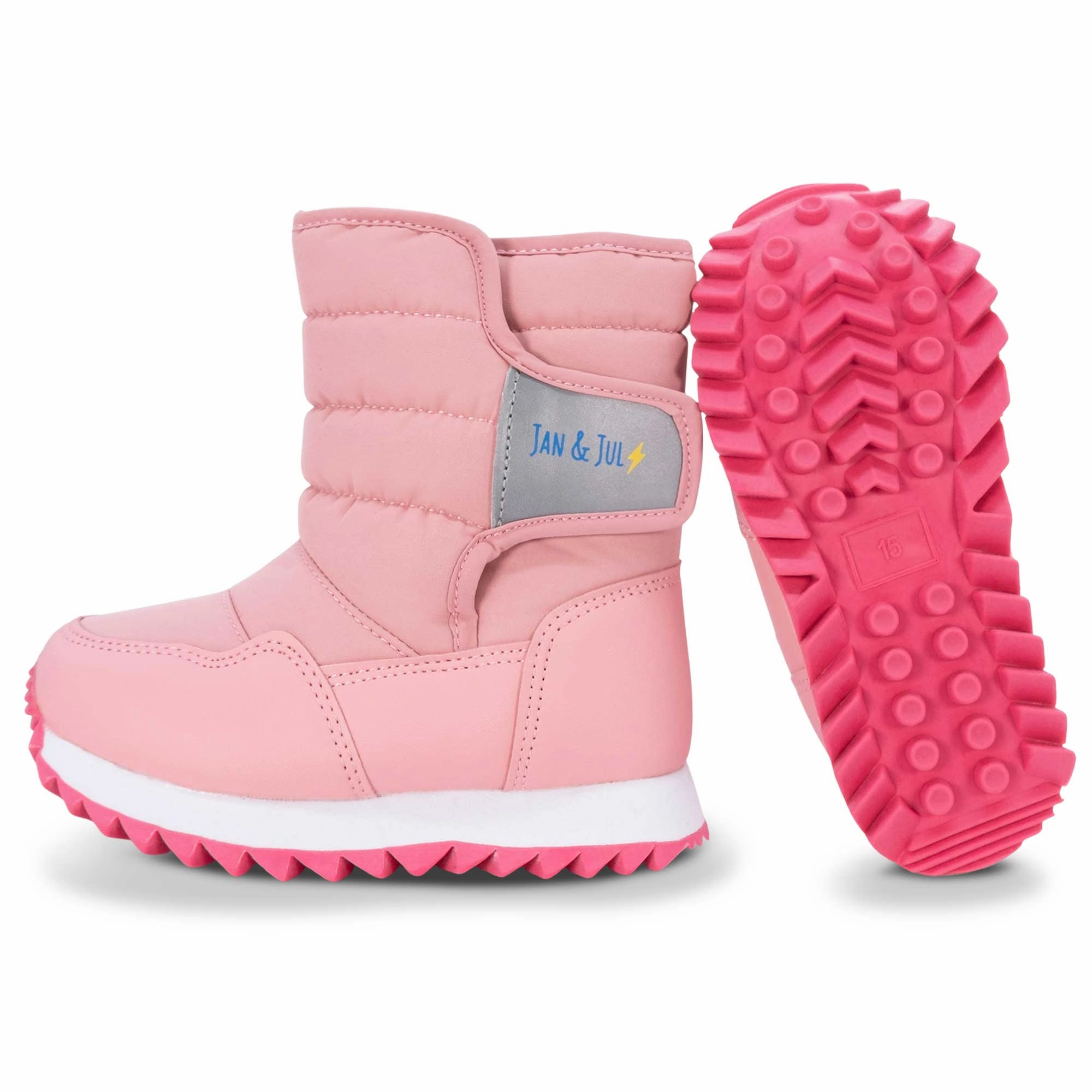 Jan & Jul Tall Puffy Winter Boots - Dusty Pink waterproof Shock Resistant
