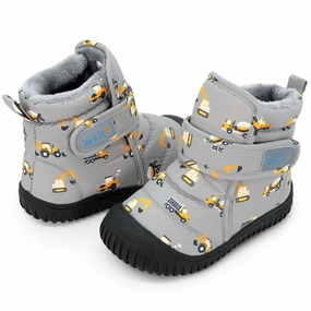 Jan & Jul Toasty-Dry Booties - Grey Construction Form Fitting Breathable Upper