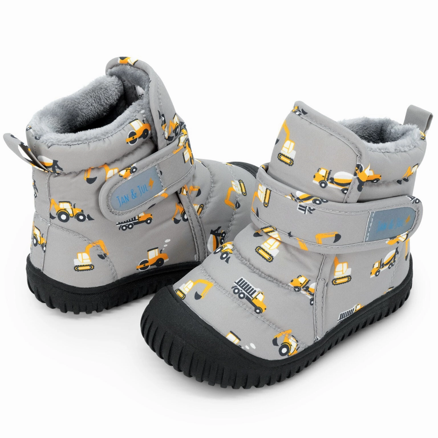 Jan & Jul Toasty-Dry Booties - Grey Construction Breathable Lining