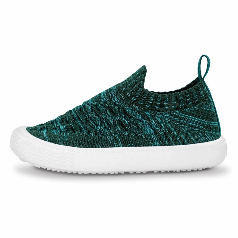 Jan & Jul Xplorer Knit Shoes - Fern Green breathable strap