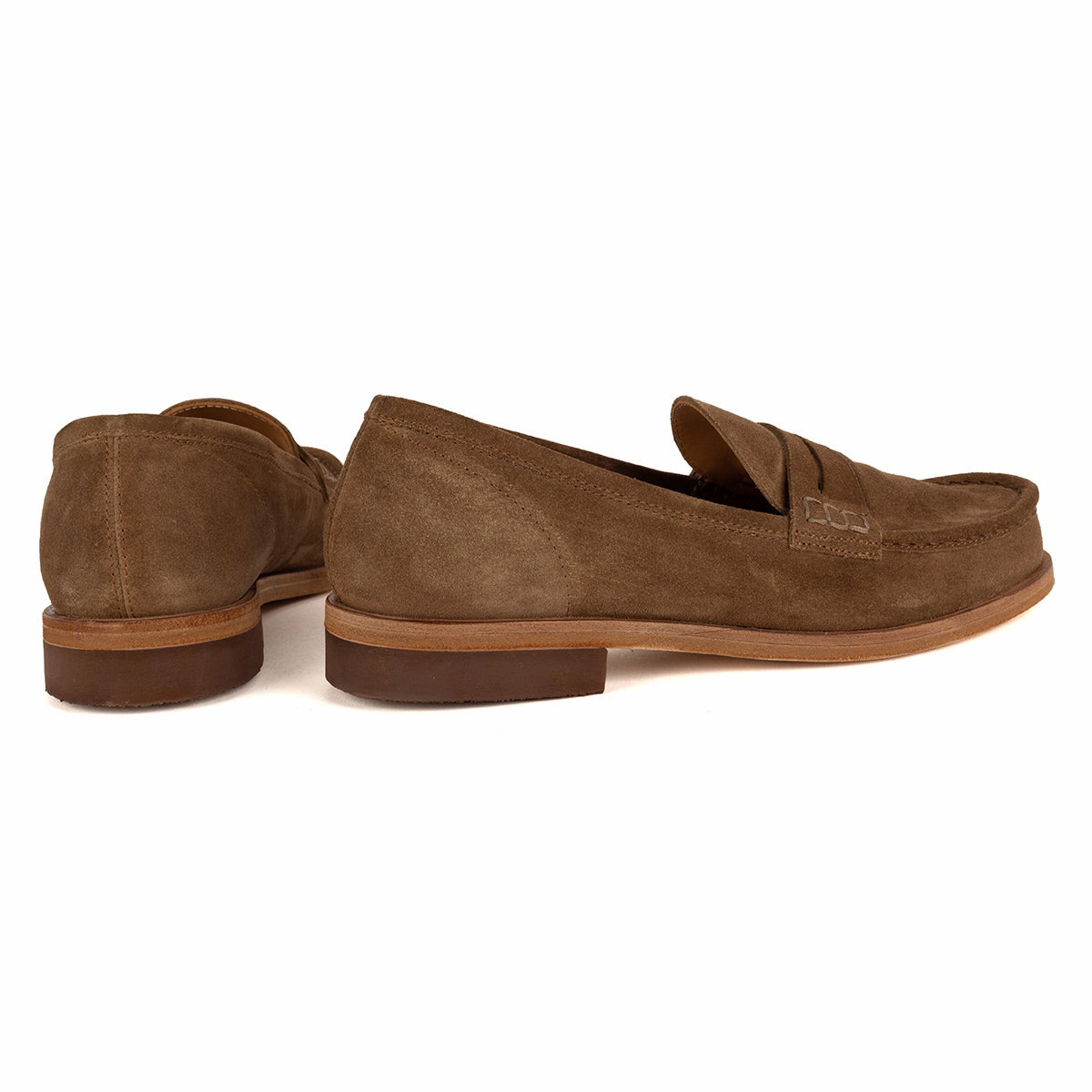 Stair Step Kick Step JANET 98001<br>Brown suede loafers