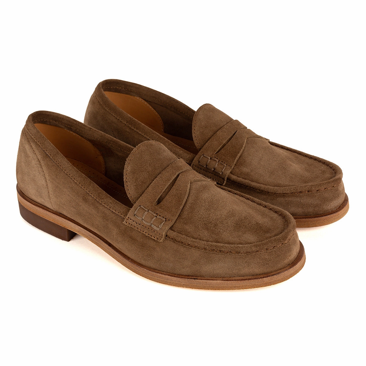 JANET 98001<br>Brown suede loafers Footwear Flex
