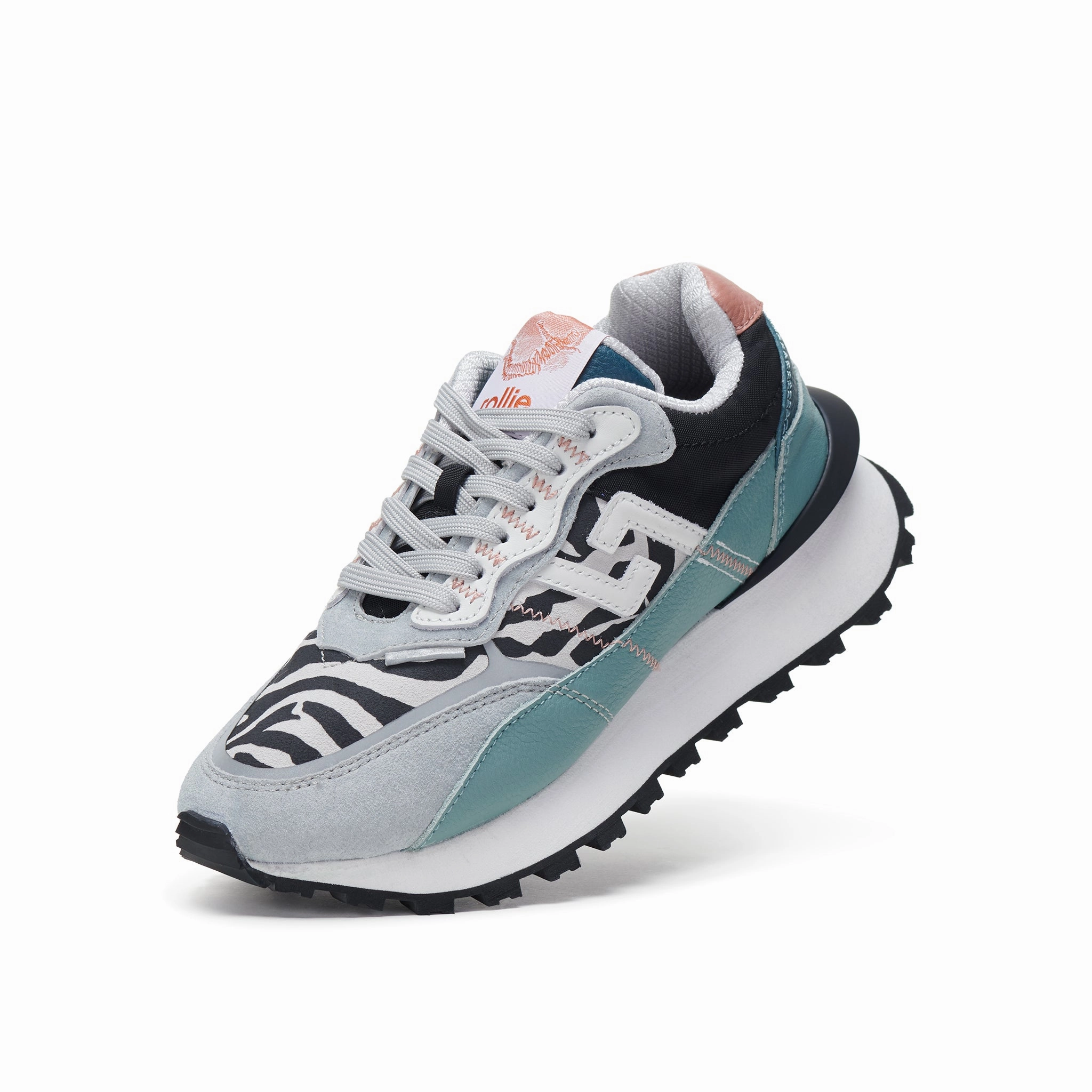 Dynamic Heel Counter Speed-Friendly Kentu Zebra Sky