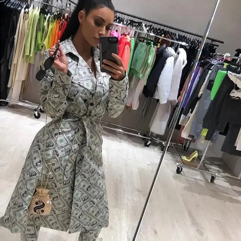 All Day Layering Flexible Fit Wear Kim Kardashian Dollar Coat