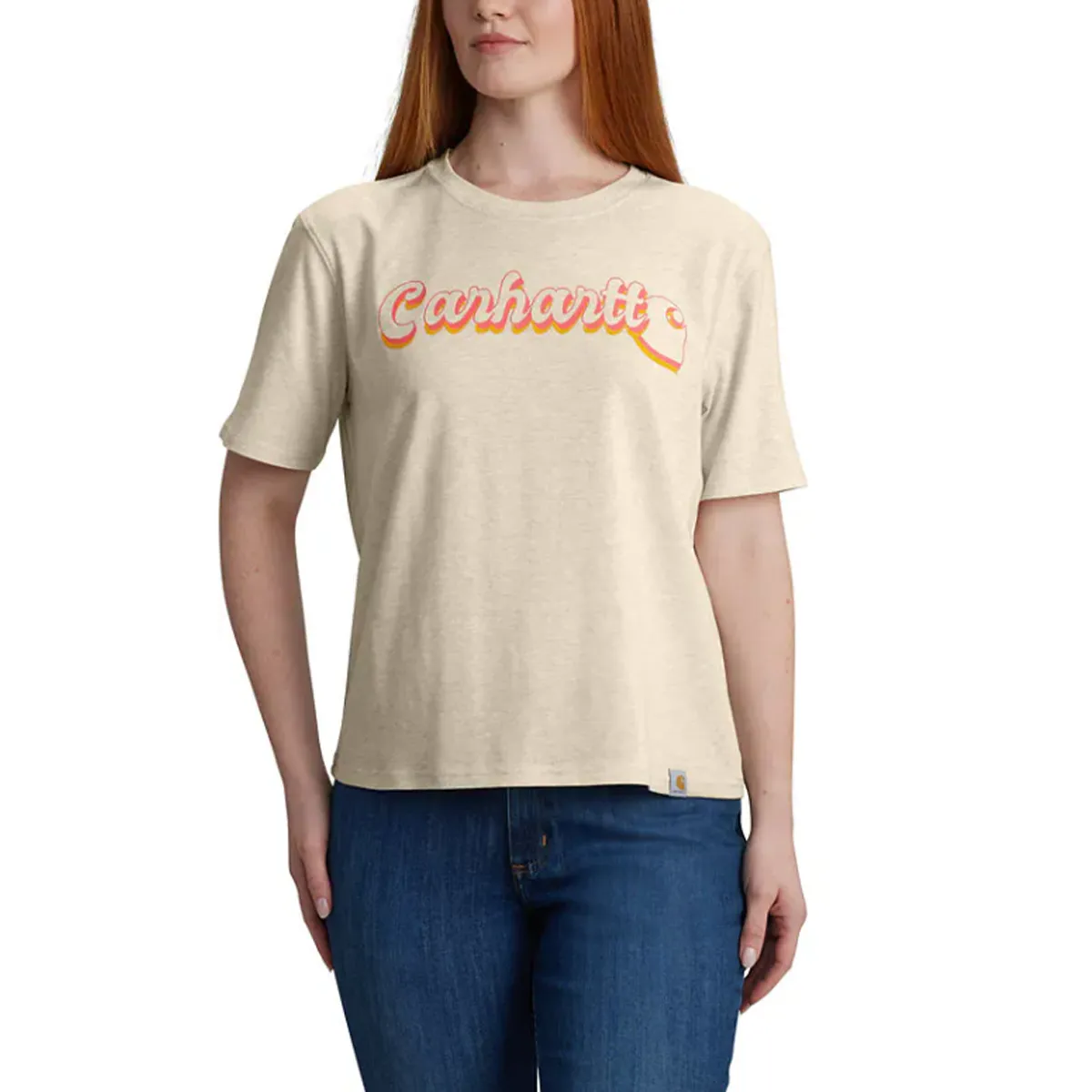 Spanish Glow Women's TENCEL Fiber Series Loose Fit Short-Sleeve Script Graphic T-Shirt 106833