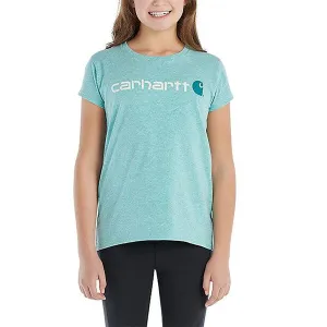 Girls' Short-Sleeve Core Logo T-Shirt CA9945 Outdoor Footwear Country Core