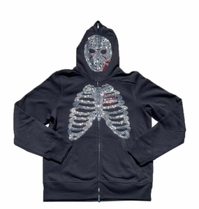 Printed Hot Diamond Hooded Cardigan With Loose Zipper For Men And Women vacation wear Competitive Advantage