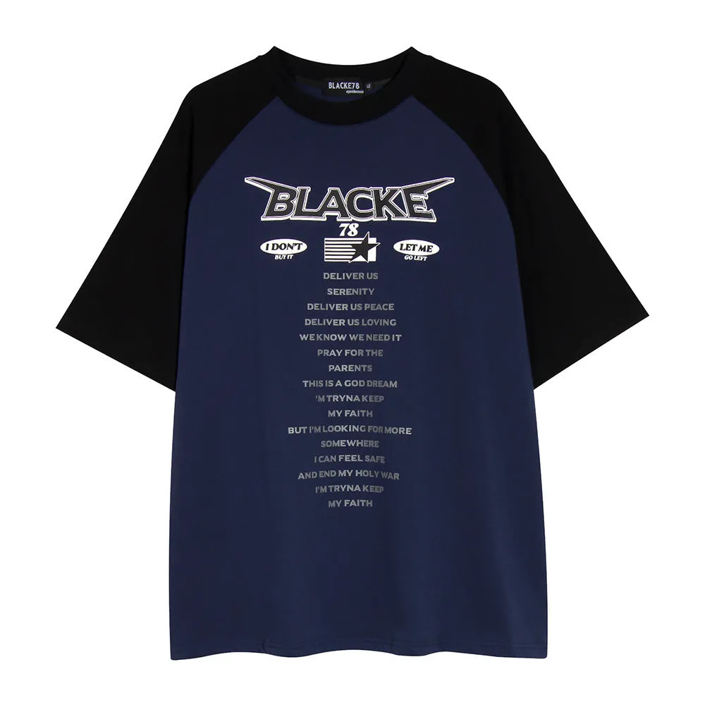 Fit Flex Timeless Look Wear Letter Print Short-sleeve T-shirt Men