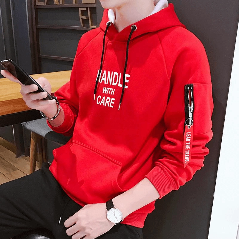 product business casual suitability product hook practicality New Sweater Loose Men'S Hooded Men'S Baseball Uniform