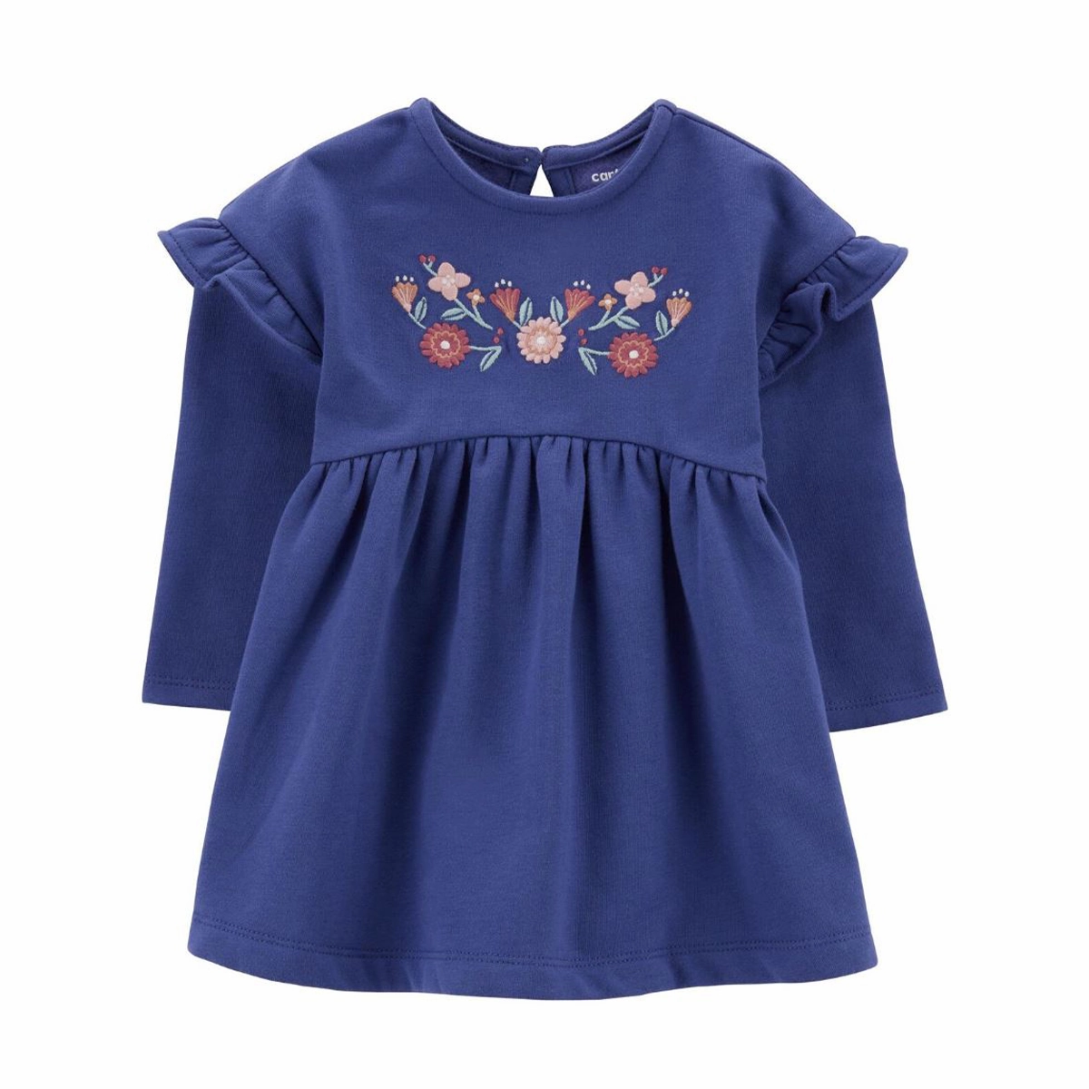 Rugged shoes Baby Girls' Navy Floral Long Sleeve Dress 1R861710