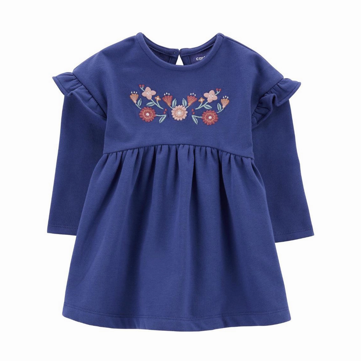 Baby Girls' Navy Floral Long Sleeve Dress 1R861710 Chic Skirt