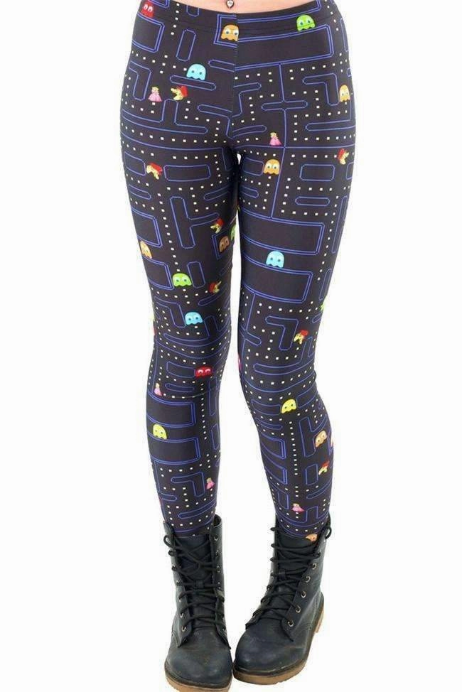 Suitcase Women Space Print Pants Fitness Legging