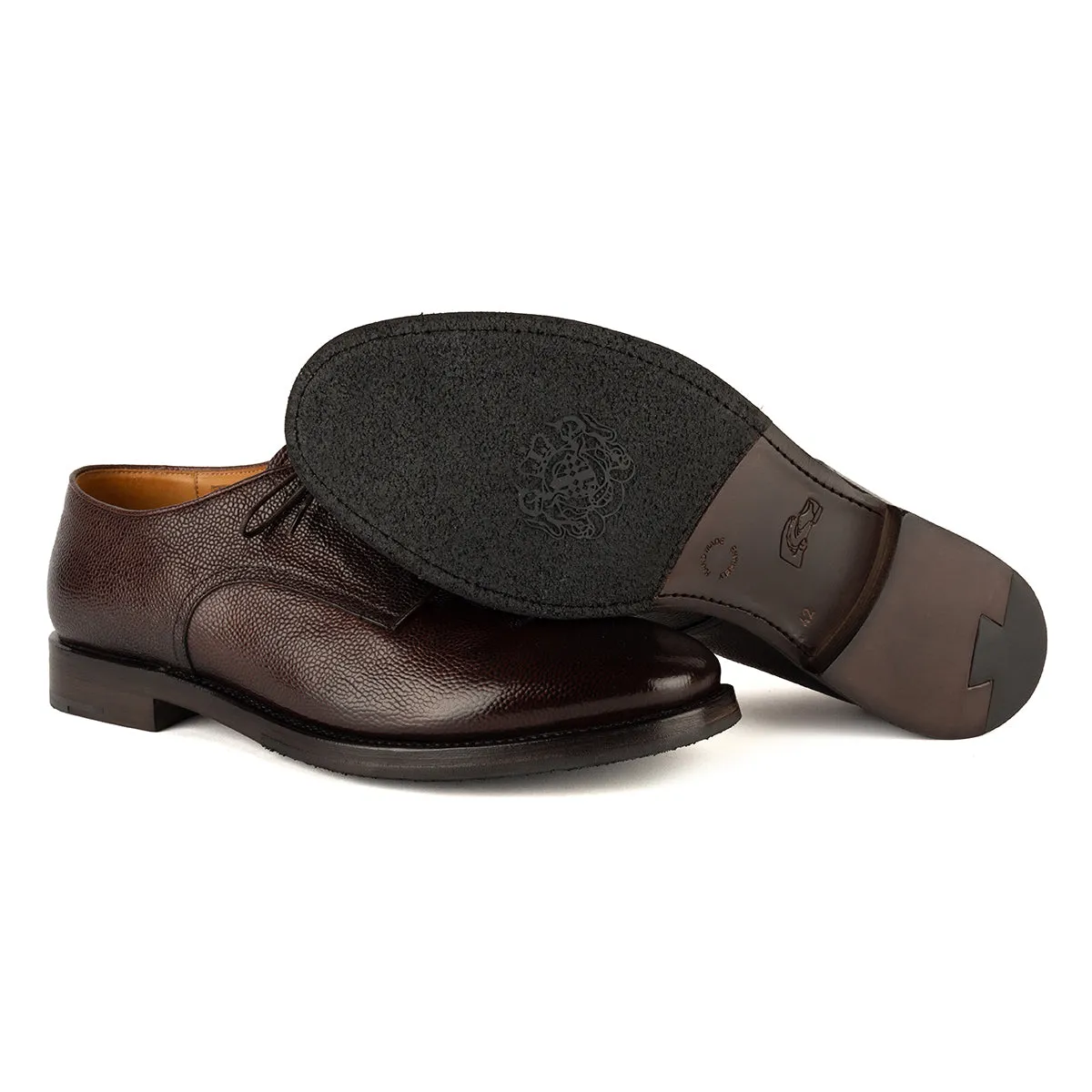 Work Hours Premium Insole Ethan 59002<br> Textured calf derby shoes