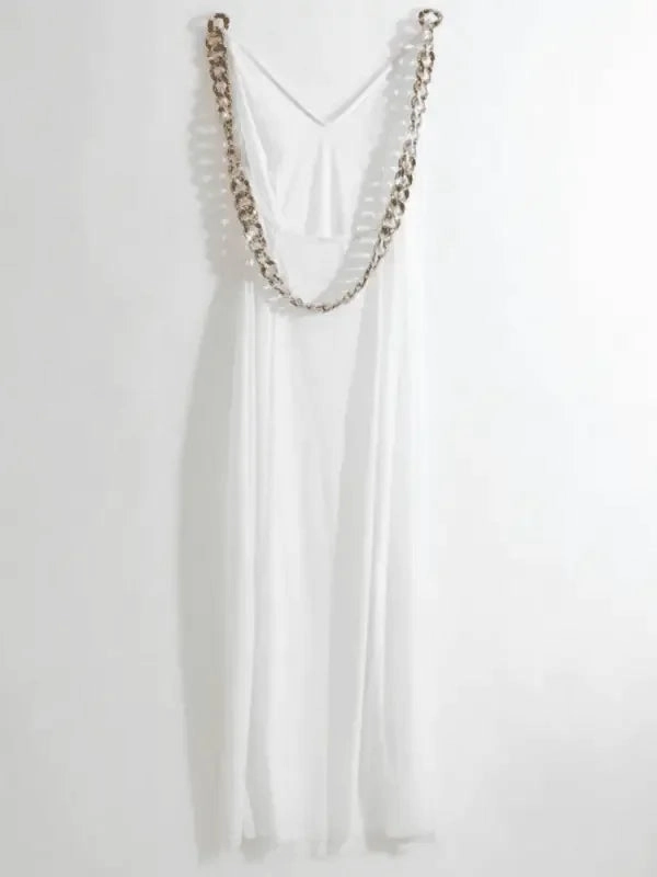 Luxurious Maxi Dress Cover Up Two-Tone Style