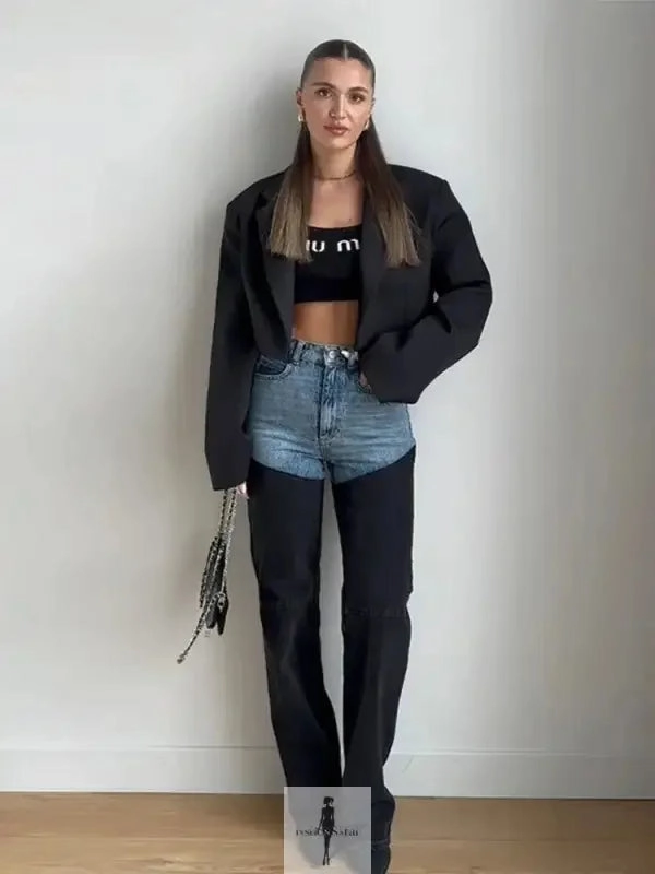 New Straight Denim Pants Artist Vibe Comfy