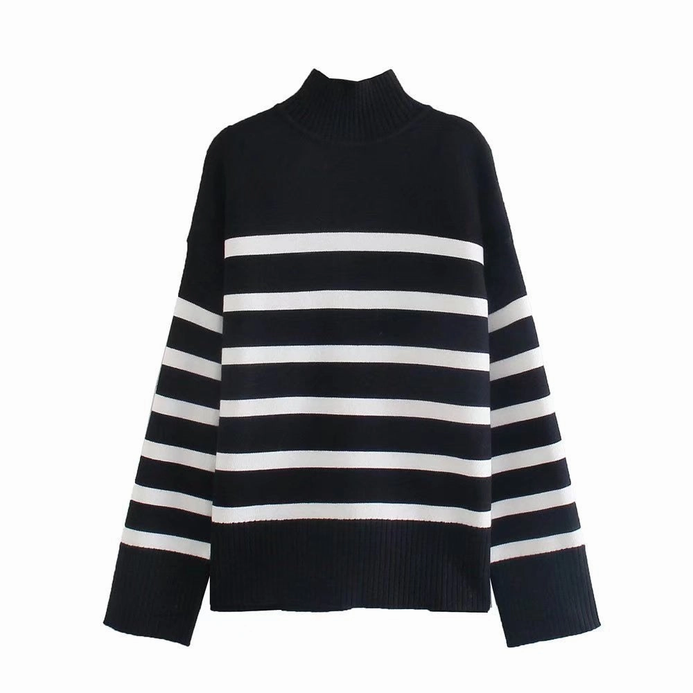 Roll Up Storage Design Ladies Elegant Autumn Winter Sweater
