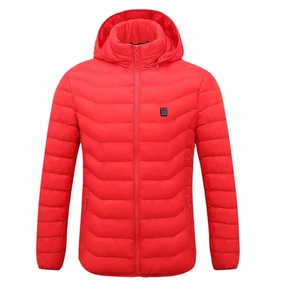 Breathable Lining Design Clean Jacket Detail Men's Fleece Waterproof Winter Heated Jackets