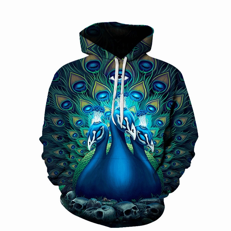 Timeless Minimal Manufacturer'S Supply European and American Spring and Autumn Models 3D Digital Printing Couple Sweater Casual Trend Hoodie Baseball Uniform
