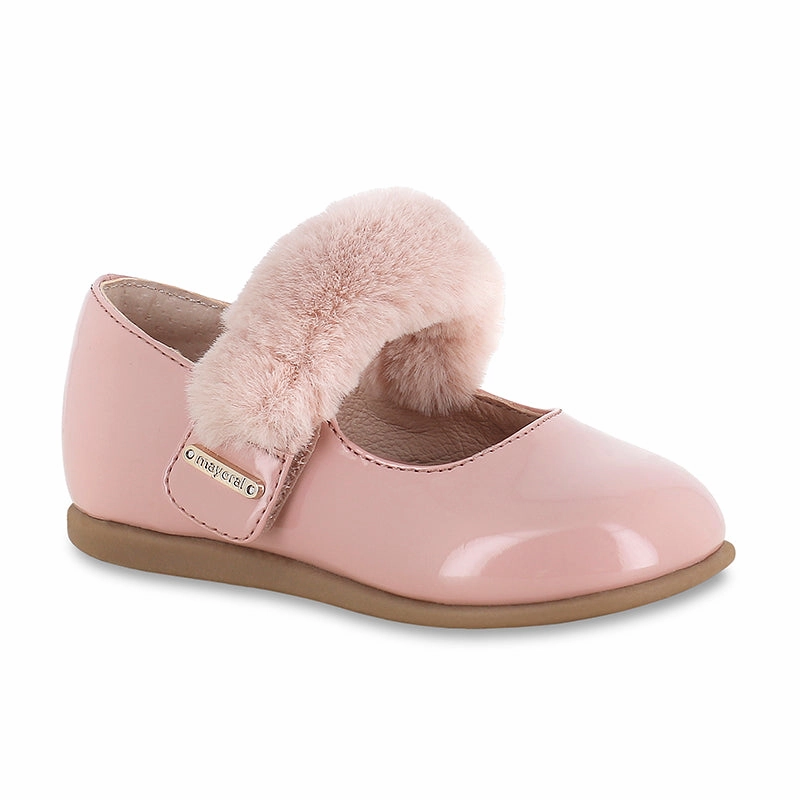 Mayoral Patent Leather Mary Jane - Rose Pink Foam Mid Support